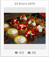 Foto de la cuenta de Pasteler&iacute;a Mallorca en Instagram. 23/01/2015